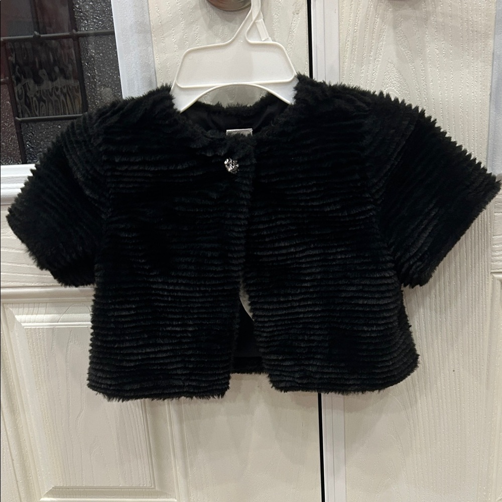 Gymboree Black Ribbed Kids Cape